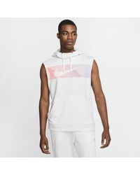 nike men's fleece pullover sleeveless training hoodie
