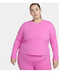 Nike - One Fitted Dri-fit Long-sleeve Top (plus Size) - Lyst