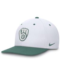 Nike - Milwaukee Brewers Bicoastal 2-tone Pro Dri-fit Mlb Adjustable Hat - Lyst