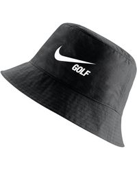 Nike Unisex Swoosh Golf Bucket Hat In Black,
