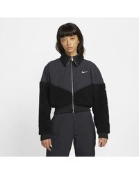 Nike Fleece Icon Clash Jacket in Black/Black/Black/sa (Black) - Lyst