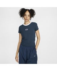 Nike - Sportswear Chill Knit Slim Cropped T-Shirt - Lyst