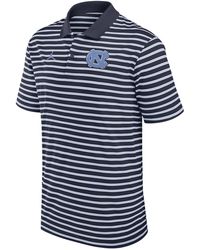 Nike - West Virginia Mountaineers Primetime Victory Striped Dri-Fit College Polo - Lyst