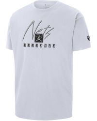 Nike - T-shirt brooklyn nets courtside statement edition jordan max90 nba - Lyst