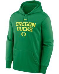 Nike - Oregon Team Stacked Menâ Therma College Pullover Hoodie - Lyst