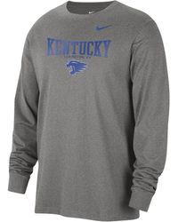 Nike - Kentucky College Crew-neck Long-sleeve T-shirt - Lyst