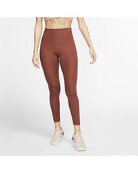 Nike One Luxe Mid-rise 7/8 Tights - Red
