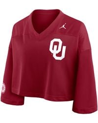 Nike - Oklahoma Jersey Brand Dri-Fit College Cropped Top - Lyst