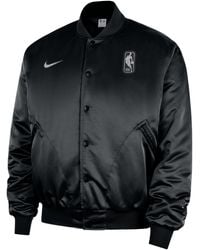Nike - Team 31 Nba Full Press-Stud Bomber Jacket - Lyst