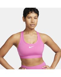 Nike - Swoosh Medium-support Padded Sports Bra - Lyst