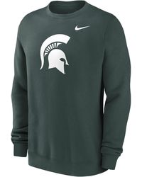 Nike - Michigan State Spartans Primetime Evergreen Logo College Pullover Crew - Lyst