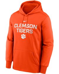 Nike - Clemson Team Stacked Menâ Therma College Pullover Hoodie - Lyst