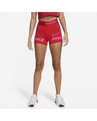 Nike - Pro Dri-fit Mid-rise 8cm (approx.) Graphic Training Shorts - Lyst