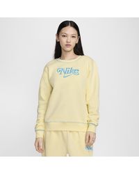 Nike - Sportswear Crew-neck Fleece Sweatshirt Polyester - Lyst
