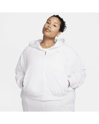 Nike - Sportswear Chill Terry Loose Full-zip French Terry Hoodie (plus Size) - Lyst