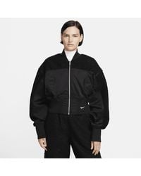 Nike - Giacca bomber in fleece high-pile sportswear collection - Lyst