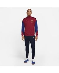 Nike - F.c. Barcelona Strike Dri-fit Football Knit Tracksuit Polyester - Lyst