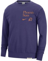 Nike - Phoenix Suns Standard Issue Dri-fit Nba Crew-neck Sweatshirt Polyester - Lyst