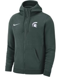 Nike - Michigan State Club Fleece College Full-zip Hoodie - Lyst