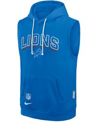 Nike - Detroit Lions Sideline Dri-Fit Nfl Sleeveless Pullover Hoodie - Lyst