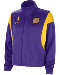 Nike - Los Angeles Lakers Retro Fly Dri-fit Nba Jacket Polyester - Lyst