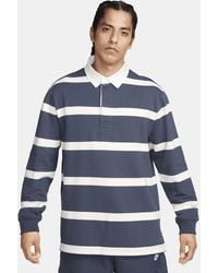 Nike - Life Striped Heavyweight Rugby Shirt Cotton - Lyst
