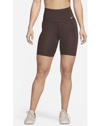 Nike - Shorts da ciclista 18 cm a vita alta dri-fit one - Lyst