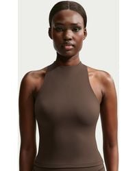 Nike - Skims Matte Mock-Neck Racerback Tank Top - Lyst