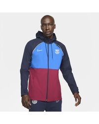 Nike Synthetic F.c. Barcelona Academy Awf Football Jacket Blue for Men -  Lyst