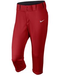 red nike softball pants