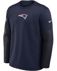 Nike - New England Patriots Scripted To Win Sideline Coach Therma-Fit Nfl Long-Sleeve T-Shirt - Lyst