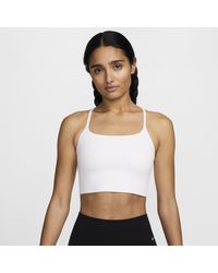Nike - One Convertible Light-support Lightly Lined Longline Sports Bra - Lyst