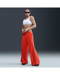 Nike - Sportswear Mid-Rise Wide-Leg Tracksuit Bottoms - Lyst
