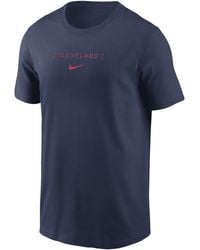 Nike - Cleveland Guardians Large Logo Back Stack Mlb T-shirt - Lyst
