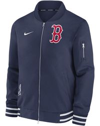 Nike - Boston Red Sox Authentic Collection Mlb Full-zip Bomber Jacket - Lyst