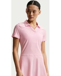 Nike Dri-Fit Polo Golf Dress in White | Lyst