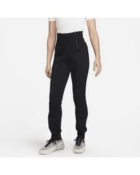 Nike - Sportswear Tech Fleece High-waisted Slim Zip Pants - Lyst