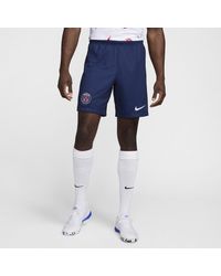 Nike - Paris Saint-germain 2024/25 Stadium Home Dri-fit Football Replica Shorts 50% Recycled Polyester - Lyst