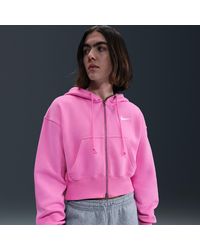 Nike - Sportswear Phoenix Fleece Loose Full-Zip Cropped Hoodie - Lyst