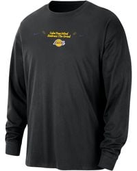 Nike - Los Angeles Lakers Courtside Nba Max90 Long-Sleeve T-Shirt - Lyst