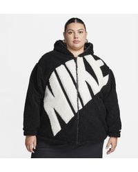 Nike - Giacca in fleece high-pile con logo sportswear - Lyst