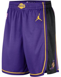 Nike - Los Angeles Lakers Statement Edition Jordan Dri-fit Nba Swingman Basketball Shorts Polyester - Lyst