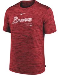 Nike - Atlanta Braves Authentic Collection Practice Velocity Dri-fit Mlb T-shirt - Lyst