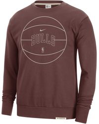 Nike - Chicago Bulls Standard Issue Dri-fit Nba Sweatshirt Polyester - Lyst