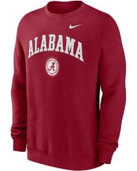 Nike - Alabama Crimson Tide Arched Seal College Pullover Crew - Lyst