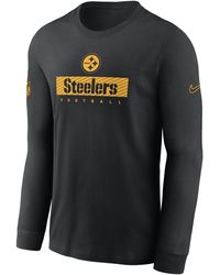 Nike - Pittsburgh Steelers Sideline Team Issue Dri-fit Nfl Long-sleeve T-shirt - Lyst
