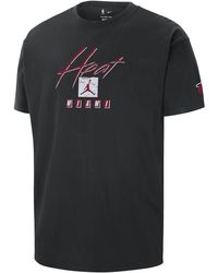 Nike - Miami Heat Courtside Statement Edition Jordan Nba Max90 T-shirt Cotton - Lyst