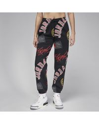 Nike - Pantaloni in fleece jordan brooklyn fleece - Lyst