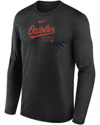 Nike - Baltimore Orioles Authentic Collection Practice Dri-fit Mlb Long-sleeve T-shirt - Lyst