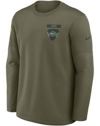 Nike - New York Jets Salute To Service Sideline Triumphant Win Coach Nfl Pullover Crew - Lyst